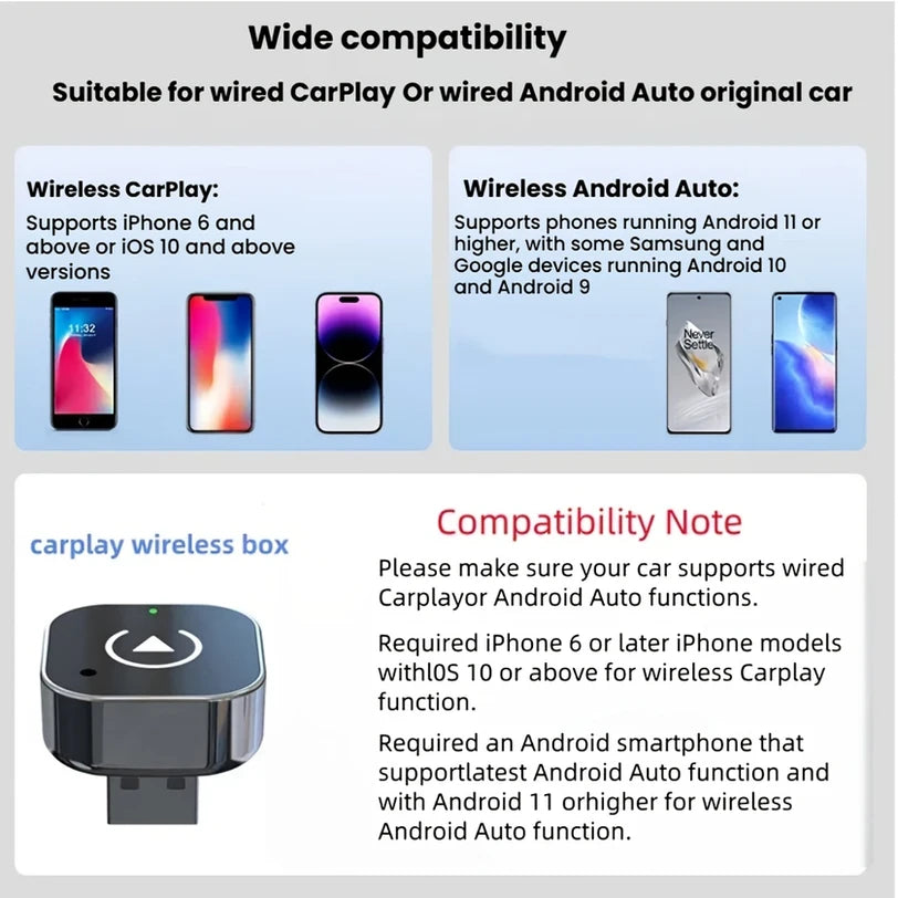 Wireless CarPlay & Android Auto Adapter